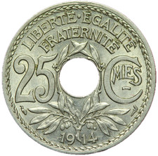#17974 - 25 centimes 1914
