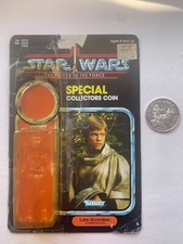 Star Wars Vintage blister card Last 17 Luke Poncho 1985 Original