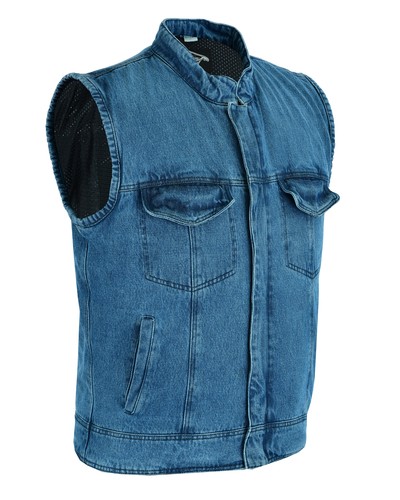 Gilet jean pour motard - jean,