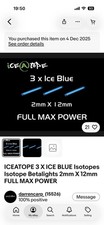 ICEATOPE 3 X ICE BLUE Isotopes