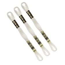 - Lot De 3 échevettes  Fil à broder Mouliné 117MC 100% coton - S'adapte à tou...