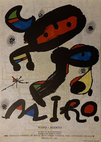 Miro joan affiche lithographie - miro,
