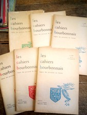 Les cahiers du Bourbonnais organe des province du Centre n° 16,17,20,21,24,25 