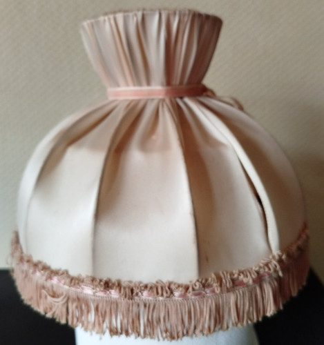 Abat jour franges tissu - abat, à
