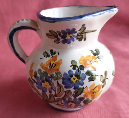 Joli pichet decor fleuris - decor,