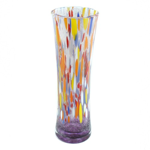 Murano vase verre violet - en,