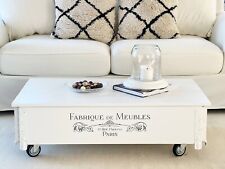 Table Basse Blanc Coffre de