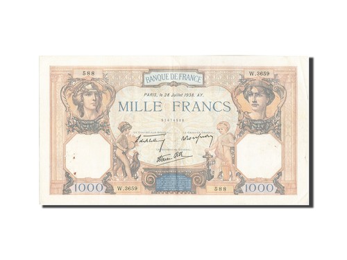 Billet france 1000 francs 1 - billet,, france,