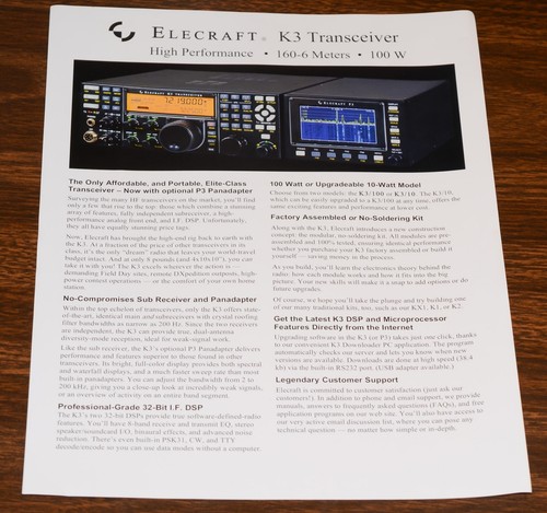 Brochure elecraft p3 - brochure:, all