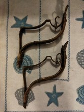 2 anciens supports équerres tringles rideaux bronze style louis XVI  16 Empire 