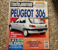 l'auto-journal n16 1990 peugeot 306 salon de paris citroen bx honda nsx audi 100
