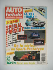 AUTO HEBDO n°598 SPECIAL PORSCHE-911 CARRERA 3.5 RS-356 A 1500 GS-911 CLUB SPORT