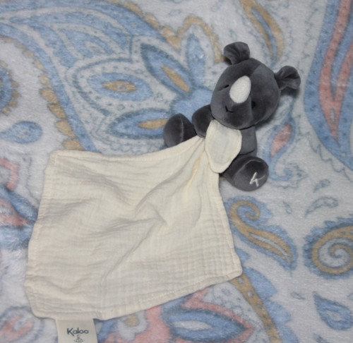 Doudou kaloo rhinoceros gris - doudou,
