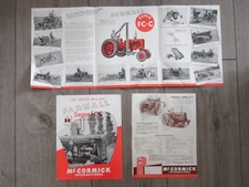 Catalogue Mc CORMICK – TRACTEUR Mc CORMICK FARMALL SUPER FC-C – Dépliant 6 pages