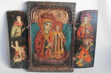 Ancienne Icône orthodoxe triptyque (71485)