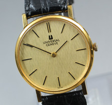 Montre Homme Vintage "NEAR MINT" UNIVERSAL GENEVE 542109 Or Manuelle Du JAPON