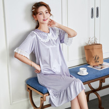 Femme Faux Soie Chemise de