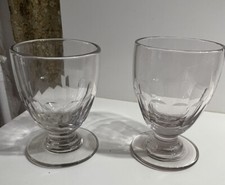 2 ANCIENS VERRES A PIED EPOQUE XIXEME COLLECTION DECO