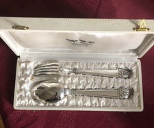 COUVERTS ORFÈVRERIE PHILIP CADET ARGENTERIE POINçONNEE  DANS LEUR ECRIN