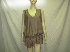 BENETTON Haut / Tunique L Couleur taupe VFH094