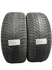 2 PNEUS D'OCCASION 235/55 R 19 101H MICHELIN HIVER M+S 4 MM DOT 3221 CAOUTCHO...