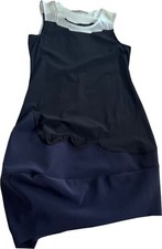 Robe bleu blanc noir tissu