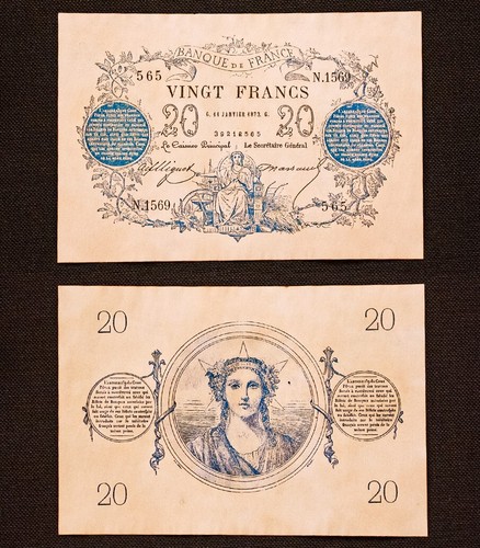 1871 francs bleu date - -,