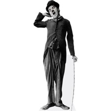 Charlie Chaplin (BW) Silhouette en carton Grandeur Nature