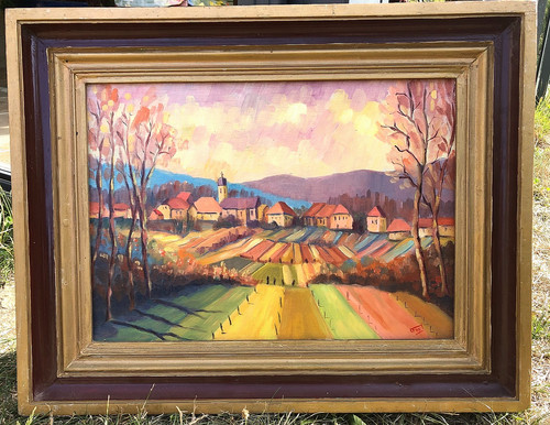 Tableau vue guyans durnes - tableau,