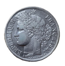 France - 5 Francs Cérès 1849