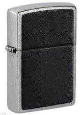 ZIPPO ★ BLACK LEATHER EMBLEM