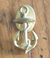Insigne Militaire Bouton de Col Ancre Marine  /M63