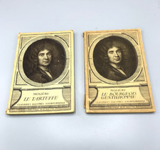 Lot de 2 livres anciens Molière, Le Bourgeois Gentilhomme & Le Tartuffe Hachette