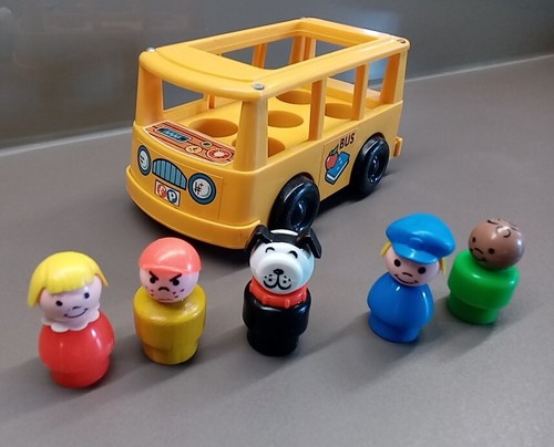 Mini bus scolaire jaune fisher - scolaire,