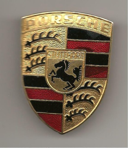 Emblem badge porsche stuttgart - badge,