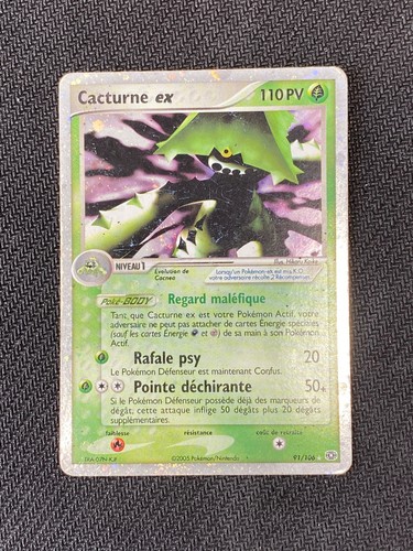 Carte pokémon cacturne - carte, ex