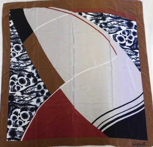 Foulard vintage 100 soie - 100%,