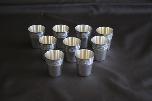 Verres gobelet anciens en - 9,