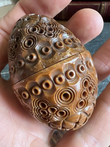 œuf etui chapelet - chapelet, corozo