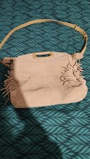 Sac à frange Beige  MAJE