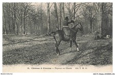 ASIP1-0065-CHASSE - Chasse a courre - Piqueur en chasse