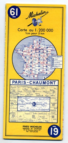 Ancienne carte michelin 61 - carte,