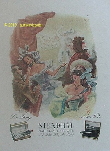 Publicite stendhal rouge et - publicite,