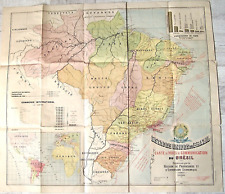 BRESIL 1908 Carte de Voies de