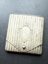 BOITE ANCIENNE étui PILULE POUDRIER boite Argent Massif art nouveau 1900