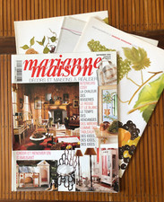 4 REVUES "Marianne Maison" avec planches décor et plans 2004