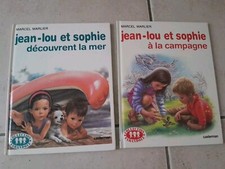LOT DE 2 LIVRES - JEAN-LOU ET SOPHIE - MARCEL MARLIER