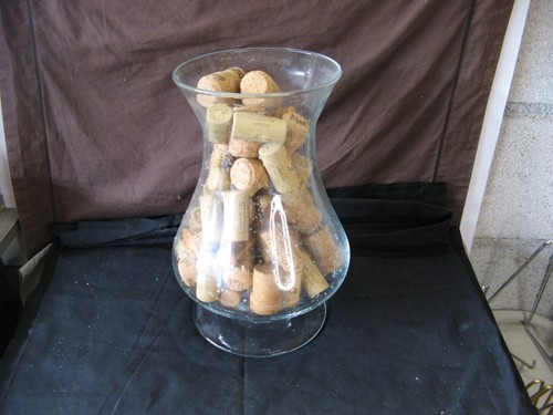 Grand vase bougeoir - , verre