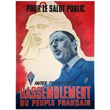 AFFICHE POSTER Rpr De Gaulle