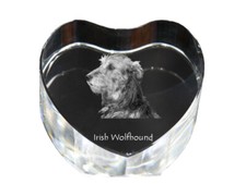 Lévrier irlandais cœur de cristal avec chien Art-Dog